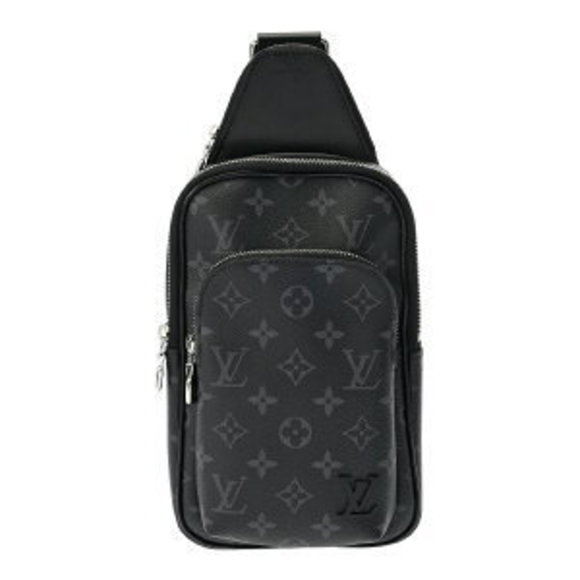 Louis Vuitton Monogram Eclipse Black Avenue Sling Bag Black Canvas Body - Picture 1 of 9